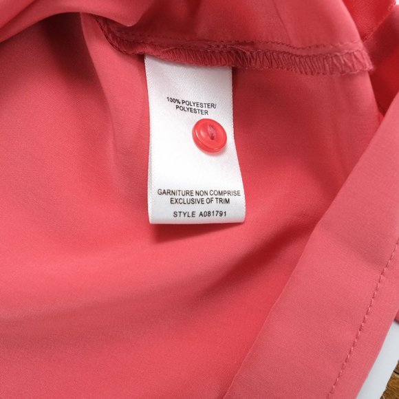 NWT Chic by Jacob Women's Blouse Collared Peach Size G/L Large NEW - Picture 7 of 12